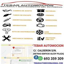 Horario de apertura TEBAR Automoción, Alcoi