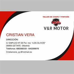 Horario de apertura Taller de chapa y pintura V&R Motor (CRISUERA S.L.), Getafe