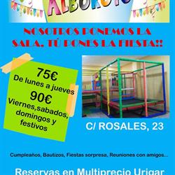 Horario de apertura El Alboroto(Alquiler local cumpleaños y eventos), Elda