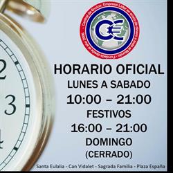 Central de Envíos Còrsega Casa de Cambio Change Western en Barcelona (Eixample) - Horario de apertura