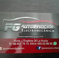 Horario de apertura Taller FG Autoemocion La Nucía, 