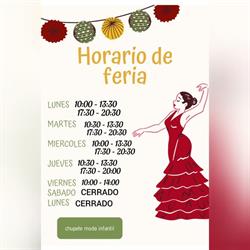 Horario de apertura Chupete moda infantil, Chiclana de la Frontera
