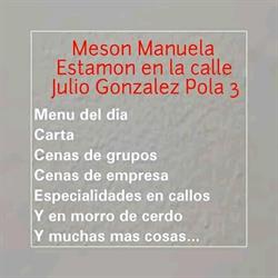 Horario de apertura Restaurante Mesón Manuela, Oviedo