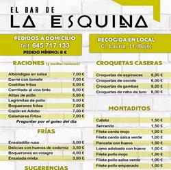 Horario de apertura El bar de la Esquina, Ronda