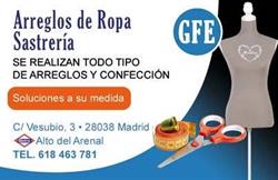 Arreglos de ropa GFE en Madrid (Puente De Vallecas) - Horario de apertura