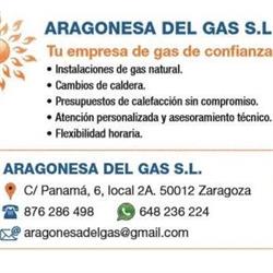 Horario de apertura Aragonesa del Gas, Zaragoza