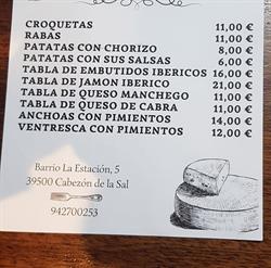 Horario de apertura Restaurante - bar SAJA, Cabezón de la Sal