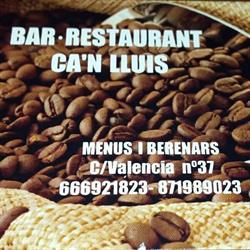 Horario de apertura Bar - Restaurant Ca'n Lluís, Manacor