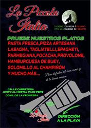 Horario de apertura Pizzería La Piccola Italia, Conil de la Frontera
