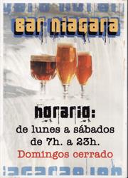 Horario de apertura Bar Niagara, Rubí