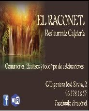 Restaurante El Raconet. en Valencia (Jesús) - Horario de apertura