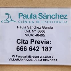 Horario de apertura Clínica de Fisioterapia Paula Sánchez, Villamanrique de la Condesa