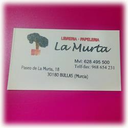 Horario de apertura Librería La Murta, Bullas