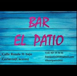Horario de apertura Bar El Patio Ceclavín, 