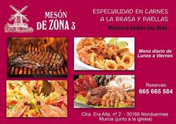Horario de apertura Mesón de Zona 3, Nonduermas