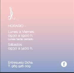 Horario de apertura Raquel Martinez Peluqueros Estilistas, Alicante