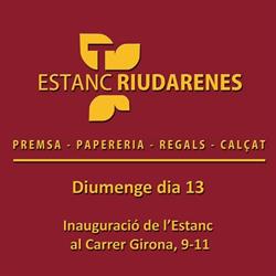 Horario de apertura L'Estanc de Riudarenes, 