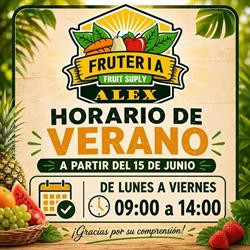 Horario de apertura Fruteria Alex, Jerez de la Frontera