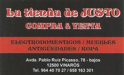 Horario de apertura La tienda de Justo, Vinaròs