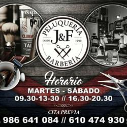 Horario de apertura jyf peluquería barbería, Ponteareas