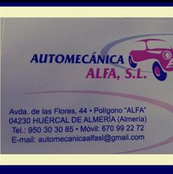 Horario de apertura Automecanica Alfa Sociedad Limitada., Huércal de Almería