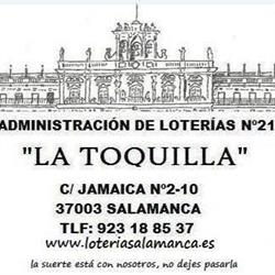 Horario de apertura La Toquilla Administración de Loterías, Salamanca
