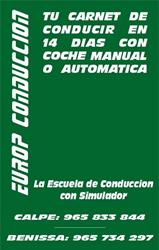 Horario de apertura Autoescuela Europ Conducción, Calp