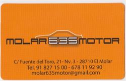 Horario de apertura Molar 635 Motor, 