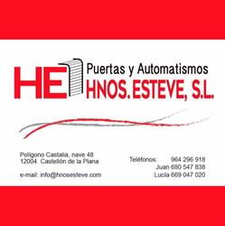 Horario de apertura Puertas Y Automatismos Hnos. Esteve SL, Castellón de la Plana