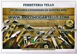 Horario de apertura Ferreteria TELLO Www.bricohogartello.com, Málaga