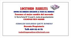 Horario de apertura Locutorio Isabelita, Colmenar Viejo