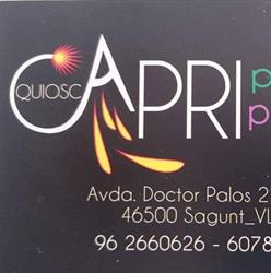 Horario de apertura Quiosco Capri Sagunt,