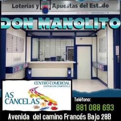 Horario de apertura Administración de Loterías N16 Santiago de Compostela Don Manolito, 