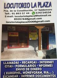Horario de apertura Locutorio La Plaza, Valdemoro