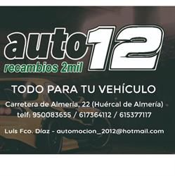 Horario de apertura Autorecambios 2012, Huércal de Almería