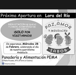 Horario de apertura Alimentación PEMA, Lora del Río