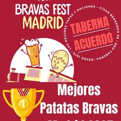 Horario de apertura Taberna Acuerdo las Mejores Bravas Madrid, 