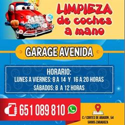 Horario de apertura Lavadero Garaje Avenida, Zaragoza