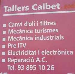Horario de apertura Tallers Calbet, Cubelles