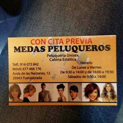 Horario de apertura Medas Peluqueros, Fuenlabrada