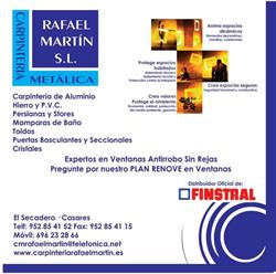 Horario de apertura Carpintería Metálica Rafael Martín, Chullera
