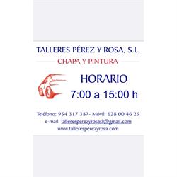 Talleres Perez Y Rosa S.L. en Sevilla (Norte) - Horario de apertura
