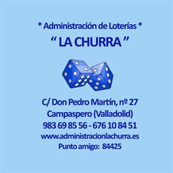 Horario de apertura Administración De Lotería Nº 1 La Churra, Campaspero