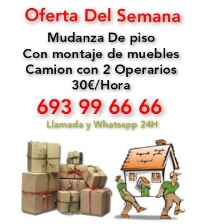Horario de apertura Mudanzas baratas, Madrid