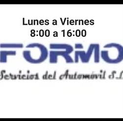 Horario de apertura FORMO SERVICIOS DEL AUTOMÓVIL, S.L., Tamaimo