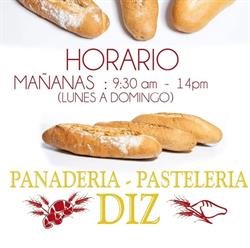 Horario de apertura Panadería Pastelería Diz MOAÑA, Moaña