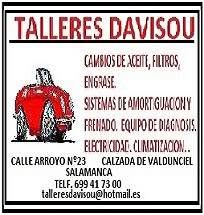 Horario de apertura Talleres Davisou, Calzada de Valdunciel