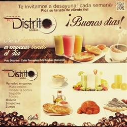 Horario de apertura Gastrobar Distrito, Sorbas