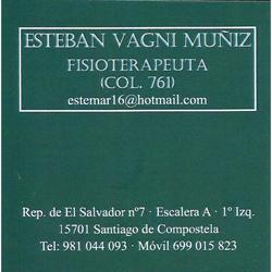 Horario de apertura Fisioterapia Esteban Vagni Muñiz, Santiago de Compostela