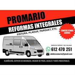 Horario de apertura Reformas Integrales Promario, Badalona